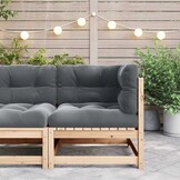 vidaXL Tuinhoekbank Grenenhout met Antraciet Kussens - 34% Korting!