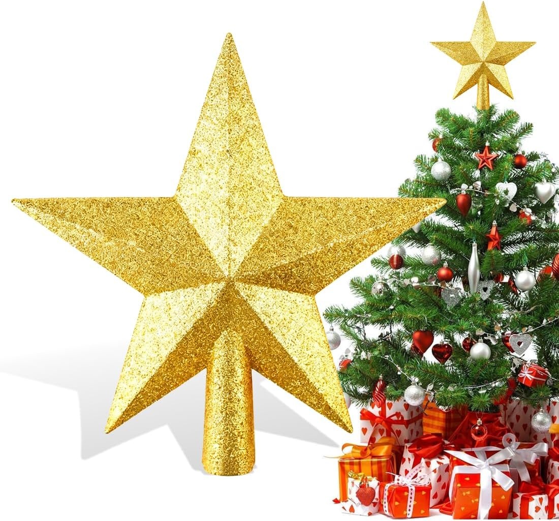 Gouden Ster Kerstboompiek 20cm - 76% Korting!