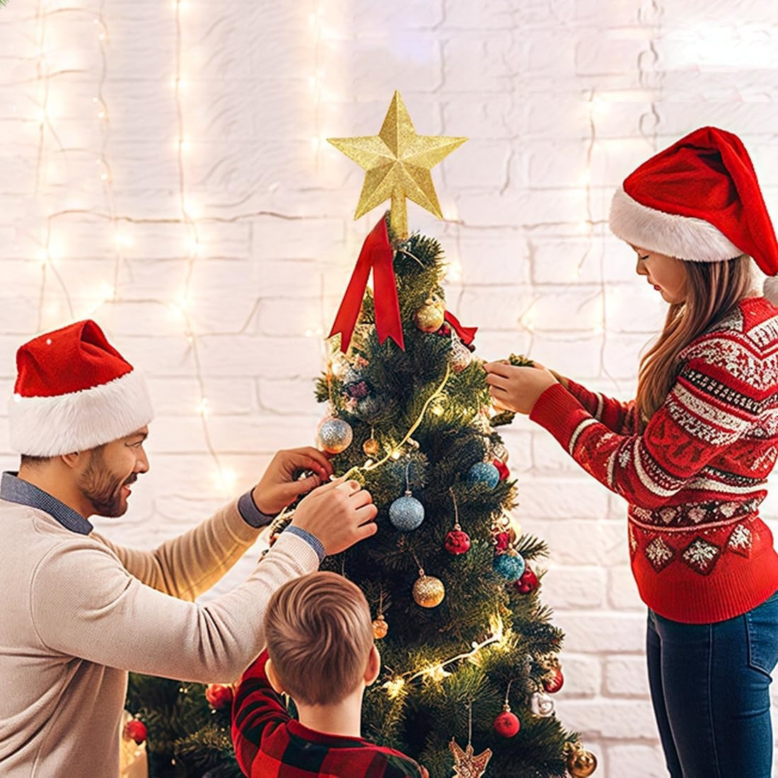 Gouden Ster Kerstboompiek 20cm - 76% Korting!