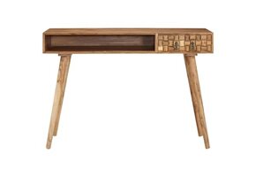 Massief Acacia Houten Schrijftafel 110x50x76 cm - 57% Korting