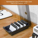Visitekaartjesbox Transparant (500 kaarten) - 54% Korting!