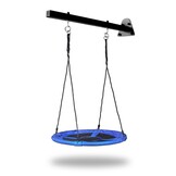 Schommel ophangstang - 100cm - gepoedercoat staal - zwart