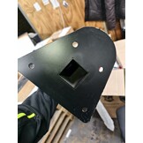 Schommel ophangstang - 100cm - gepoedercoat staal - zwart