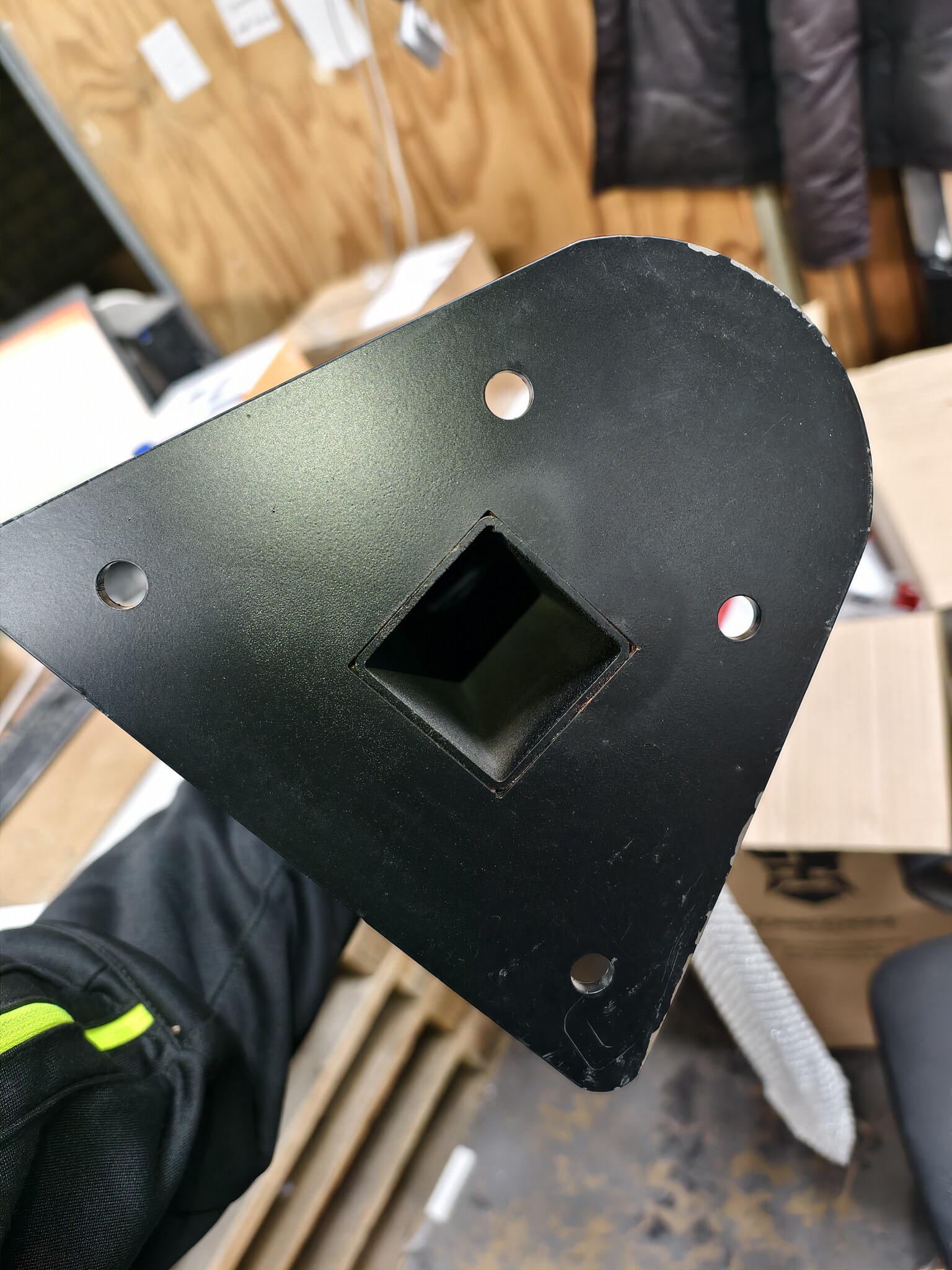 Schommel ophangstang - 100cm - gepoedercoat staal - zwart