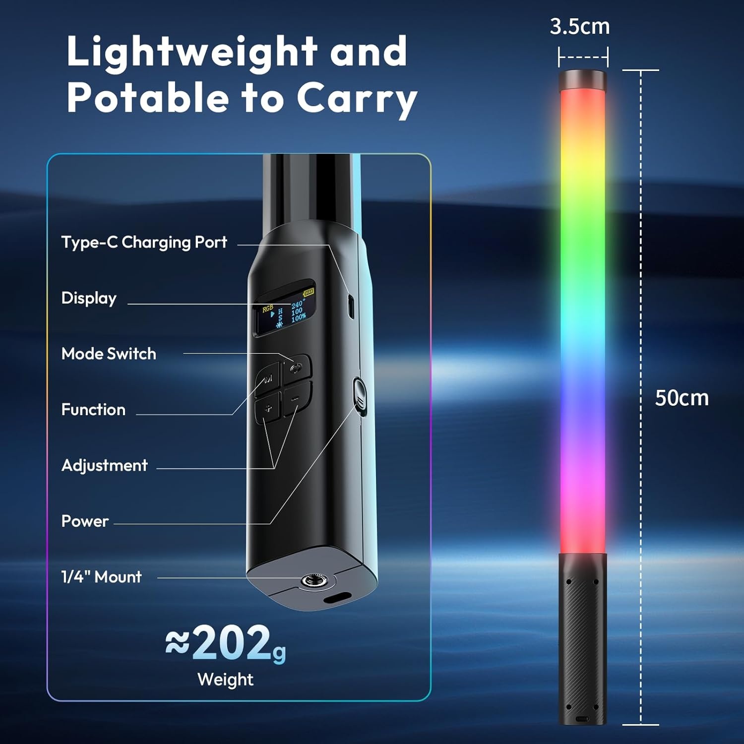 LED Lichtstaaf VL119: Dimbare Verlichting voor Foto & Video (28% Korting)