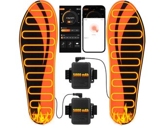 Verwarmbare Inlegzolen met App-Bediening & 5000 mAh Batterij (Maat 36-41)