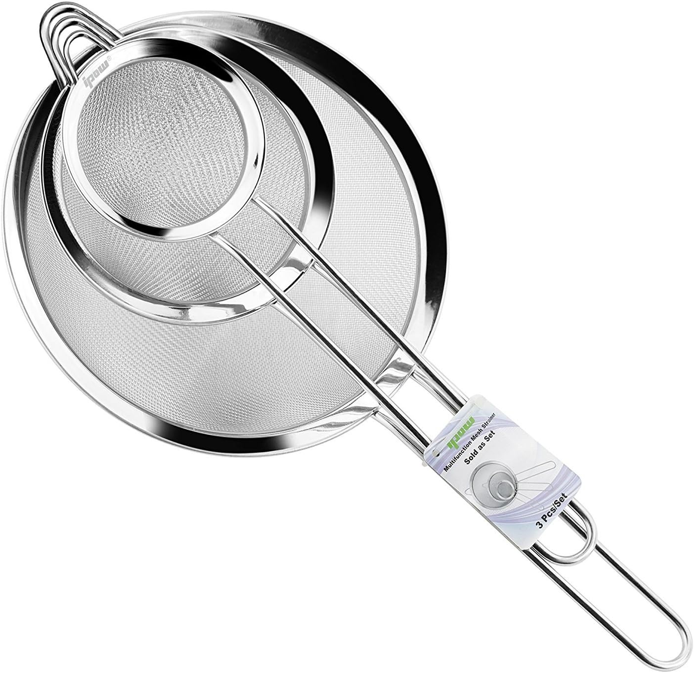 Keukenzeef Set RVS - 3 Maten met Versterkte Greep (-27%)
