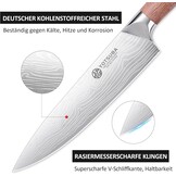 8-delige Gesmede Keukenmessenset van Koolstofstaal - 30% Korting!