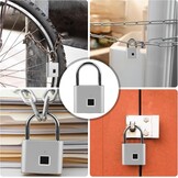 Vingerafdruk hangslot: Zilver, Weerbestendig - 27% Korting!