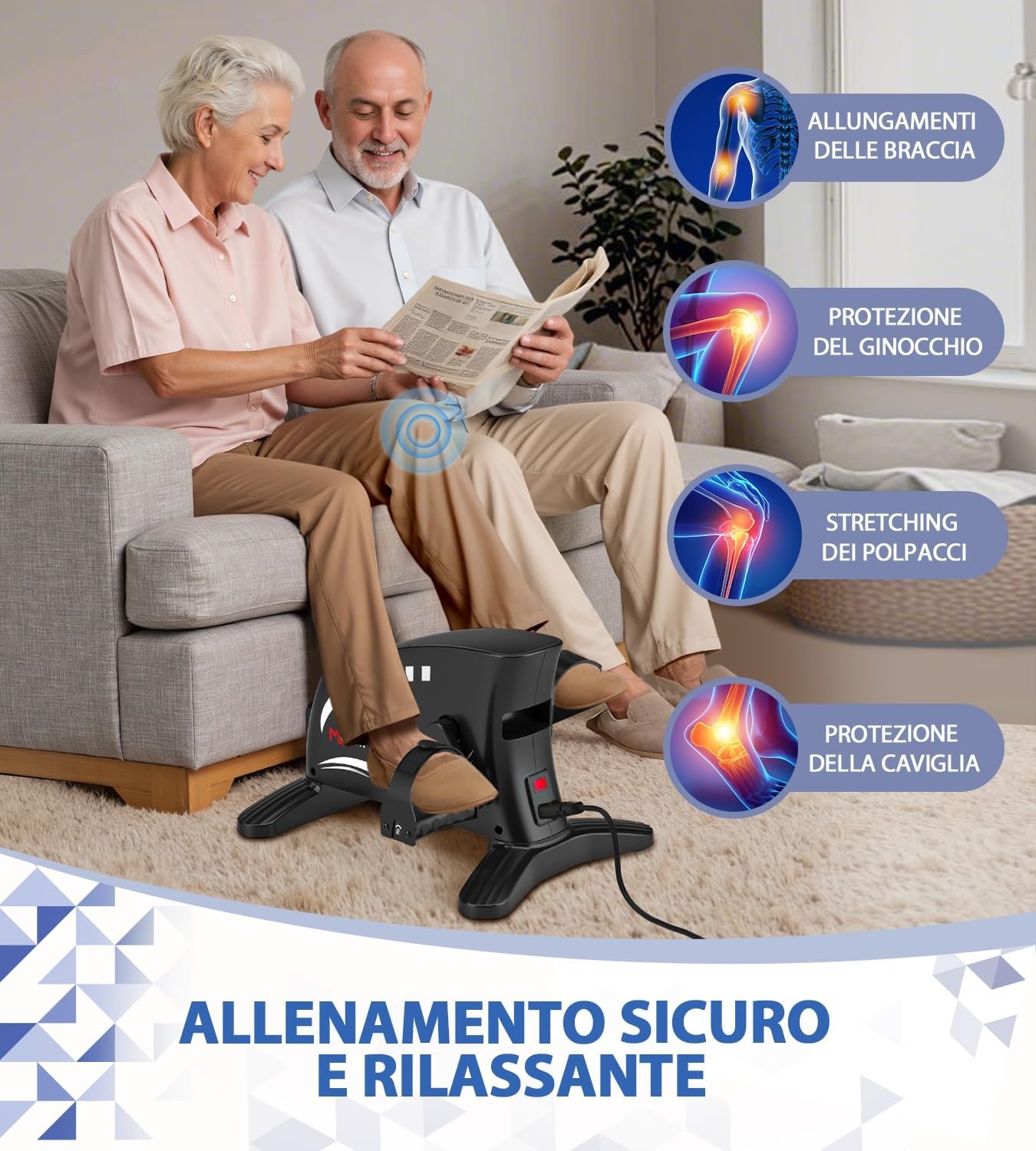 Mini Hometrainer met 15 Snelheden - Ideaal voor Senioren & Zittend Gebruik