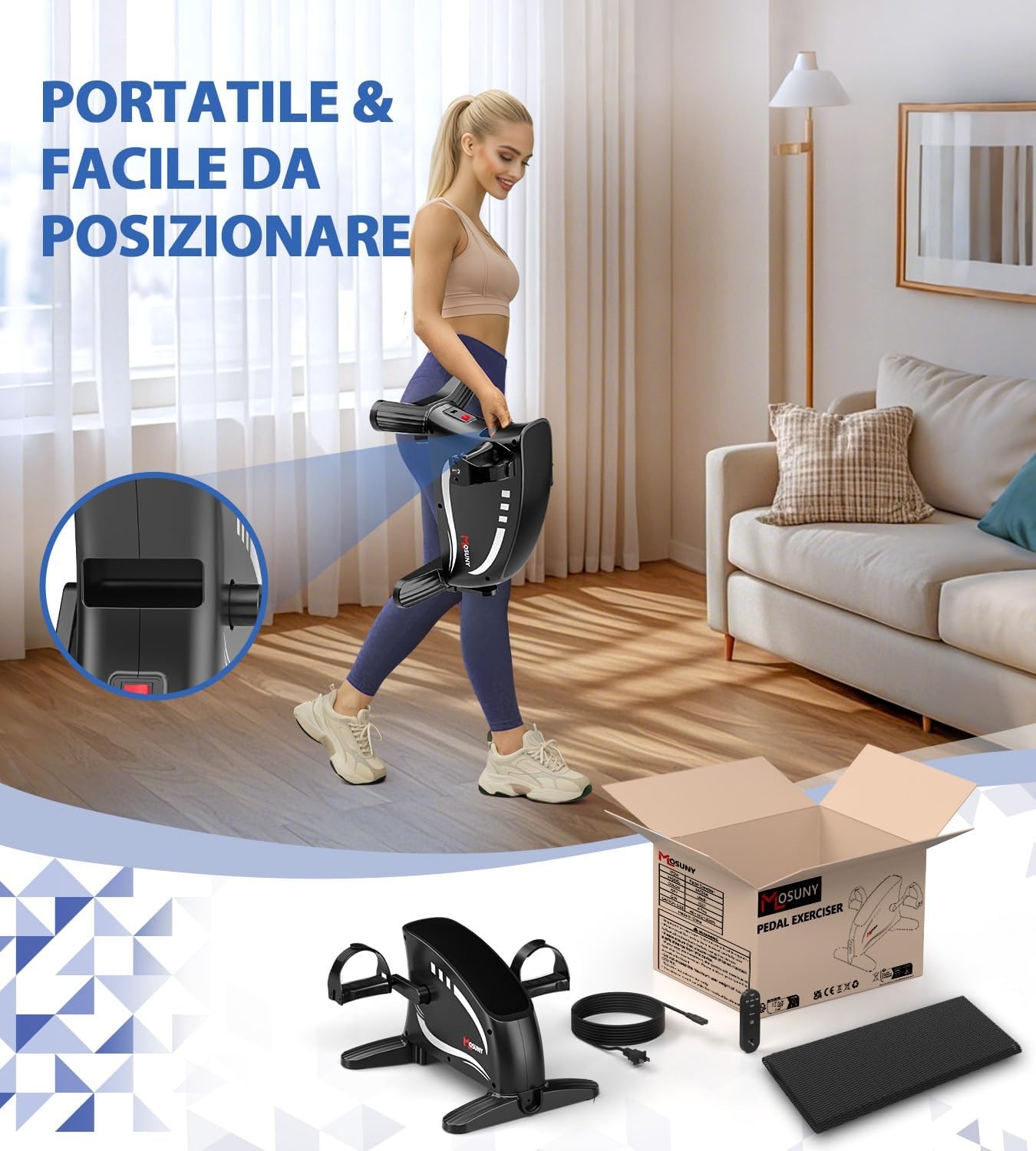 Mini Hometrainer met 15 Snelheden - Ideaal voor Senioren & Zittend Gebruik
