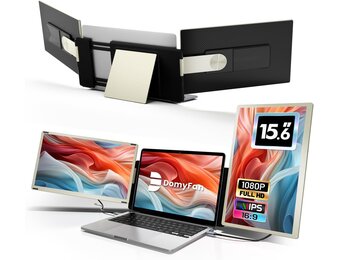 Drievoudige Laptop Schermverlenger 15,6" FHD 1080P IPS 120% sRGB - 35% Korting!