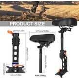 Scooter Zitting KuKirin G2 Pro DB - Ergonomisch & Schokabsorberend (34% Korting)