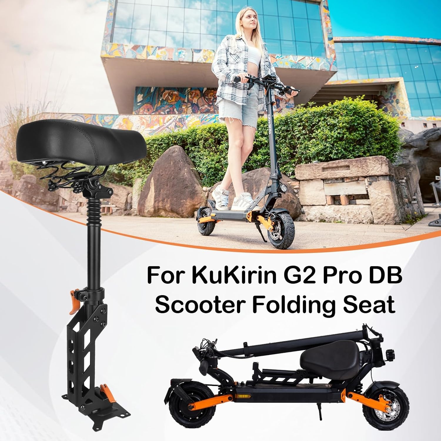 Scooter Zitting KuKirin G2 Pro DB - Ergonomisch & Schokabsorberend (34% Korting)