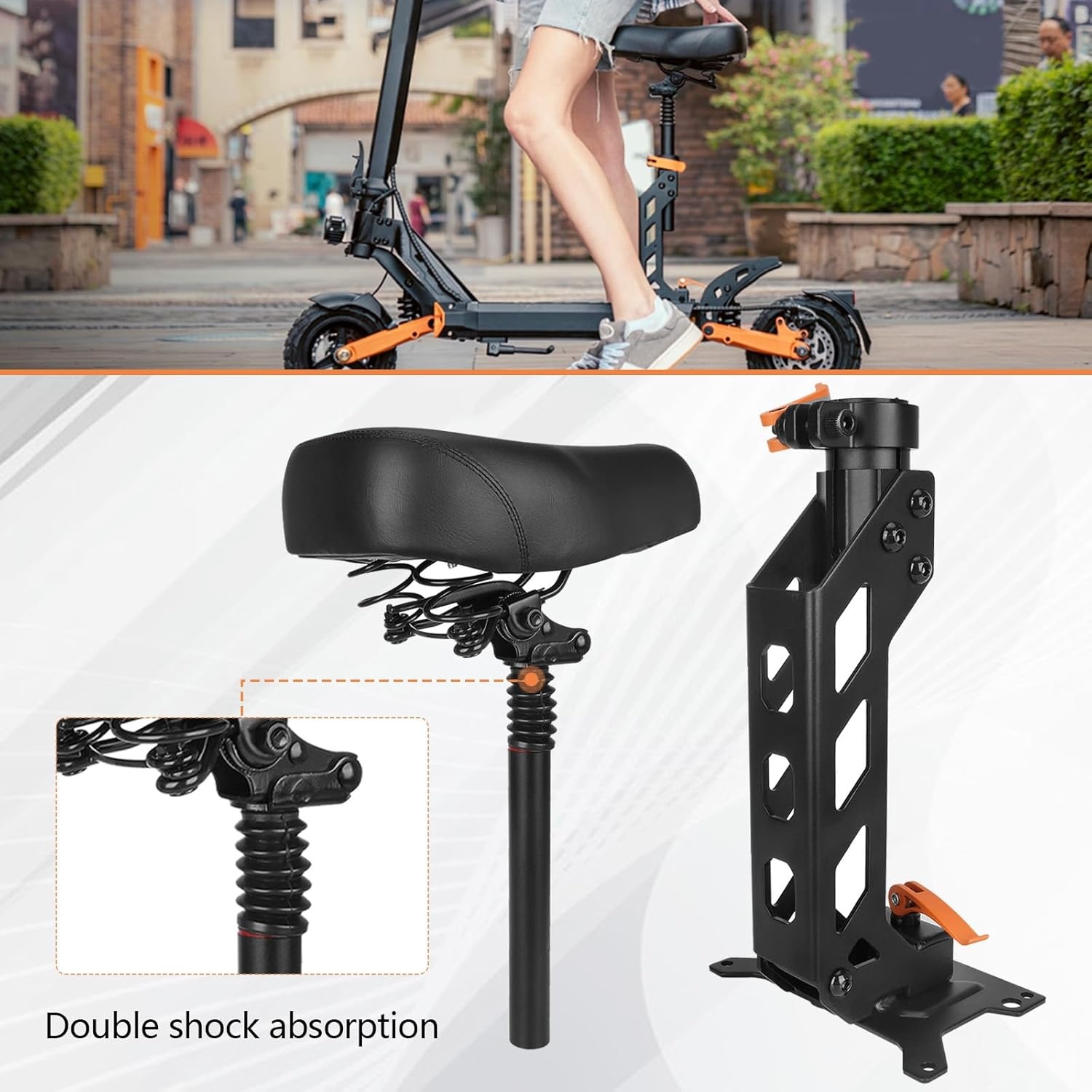 Scooter Zitting KuKirin G2 Pro DB - Ergonomisch & Schokabsorberend (34% Korting)