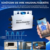 800W Balkon Zonne-energie Omvormer - Pure Sinus, IP65 - 34% Korting!