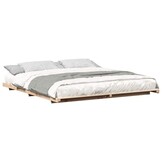 vidaXL Bedframe Massief Grenenhout - Japandi Stijl - 35% Korting