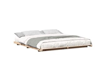 vidaXL Bedframe Massief Grenenhout - Japandi Stijl - 35% Korting