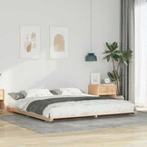 vidaXL Bedframe Massief Grenenhout - Japandi Stijl - 35% Korting