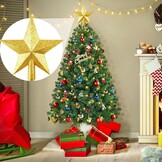 Gouden Ster Kerstboomtopper - Kunststof 20 cm - 76% Korting