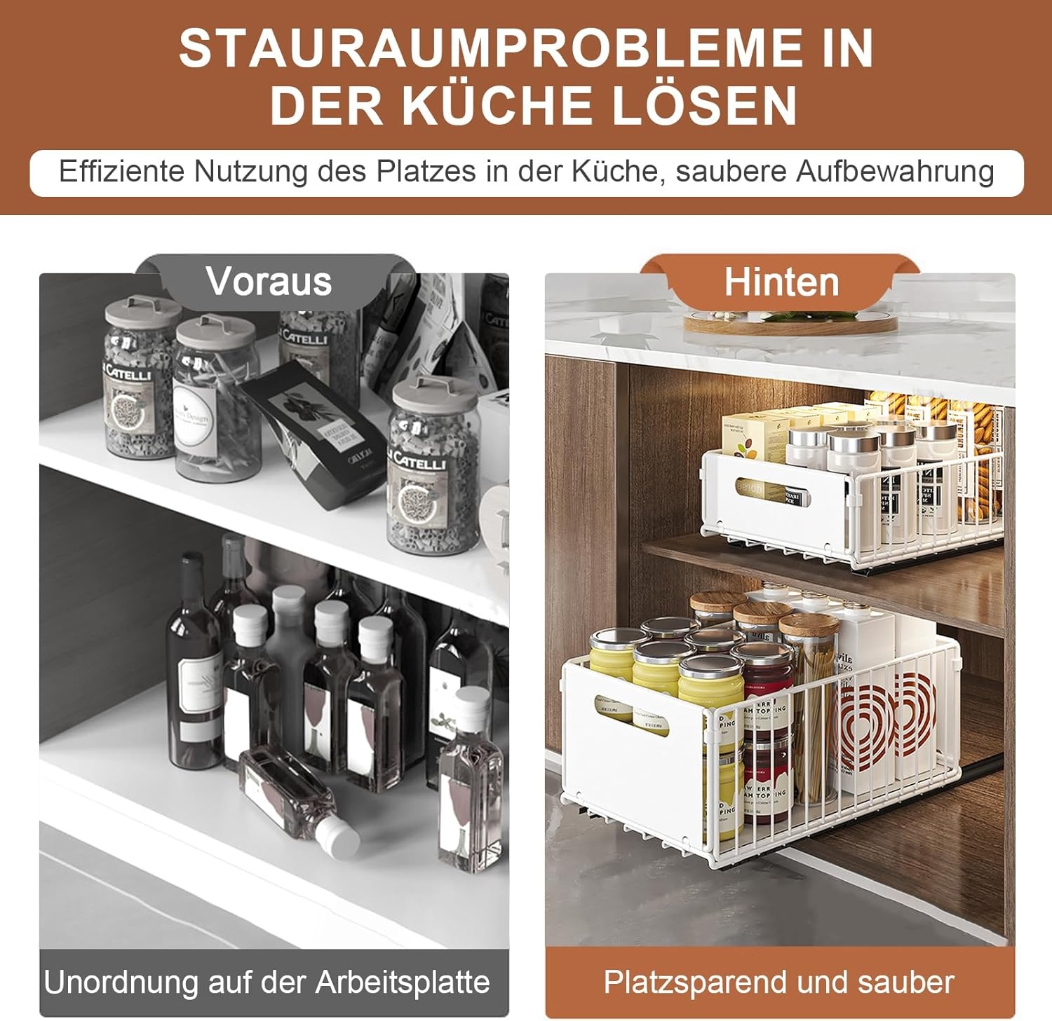 Opvouwbare Kastorganizer Set (4 stuks) - Wit Koolstofstaal - Nu 29% Korting!