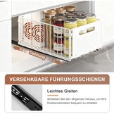 Opvouwbare Kastorganizer Set (4 stuks) - Wit Koolstofstaal - Nu 29% Korting!