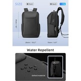 Heren Laptoprugzak 15,6" Zwart - Waterdicht & Antislip 34% Korting