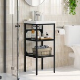 Stijlvol Wastafelframe IJzer Zwart - 34% Korting