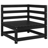 VidaXL Tuinbank Grenenhout 2-zits met Kussens - Zwart (35% korting)