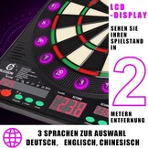 Elektronisch dartbord met 3 LCD-schermen & Duitse stem - 34% korting