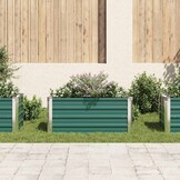 Verhoogde Plantenbak van Staal - 100x40x45 cm Groen (33% Korting!)