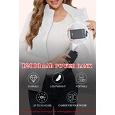 Dames Verwarmd Vest Wit Maat S | 29% Korting