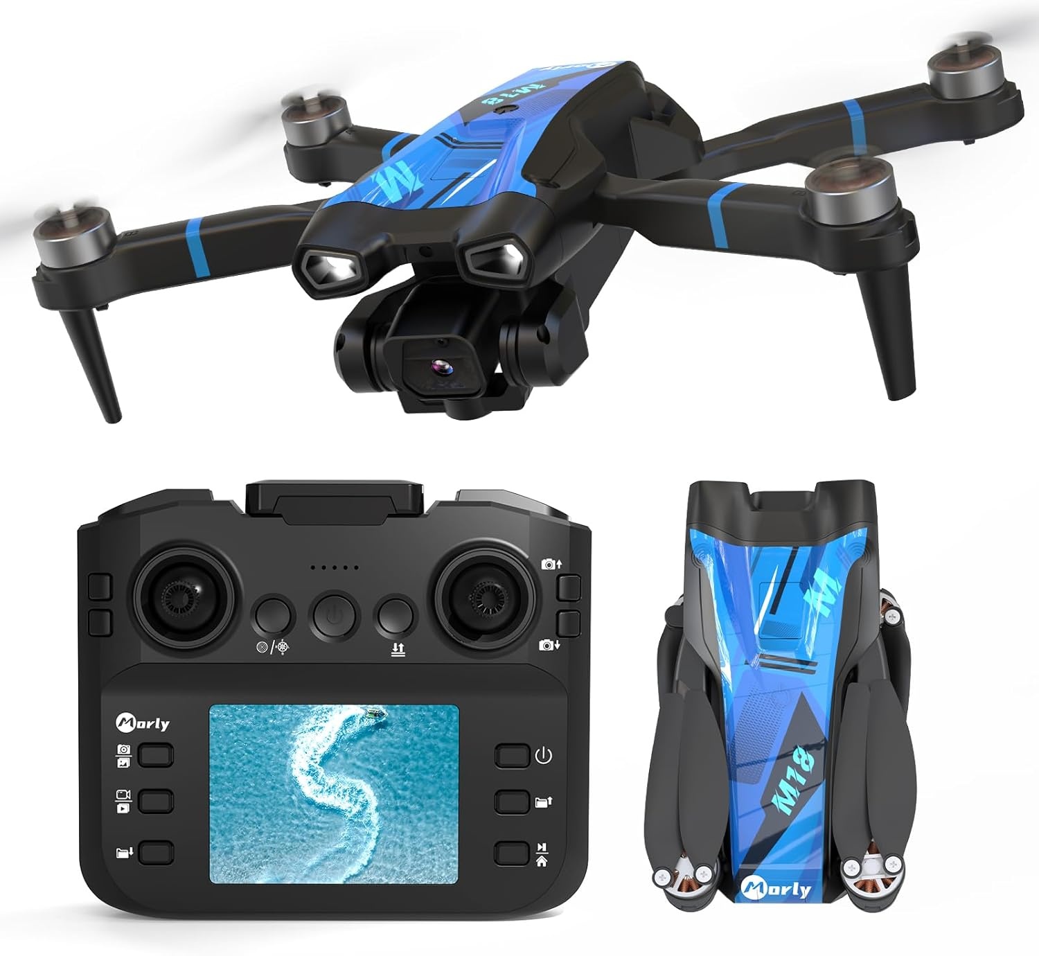 Opvouwbare Drone M18LCD met 1080P Camera & 35% Korting