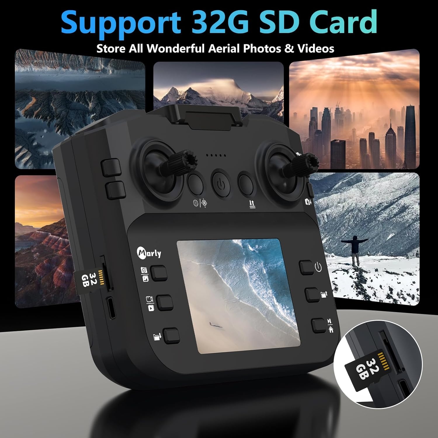 Opvouwbare Drone M18LCD met 1080P Camera & 35% Korting