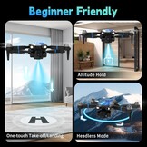 Opvouwbare Drone M18LCD met 1080P Camera & 35% Korting