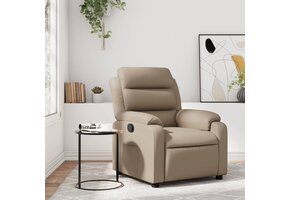 VidaXL Fauteuil Verstelbaar Kunstleer Cappuccino 52% Korting