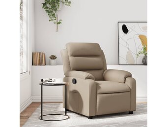Verstelbare Kunstleren Fauteuil Cappuccino 35% Korting