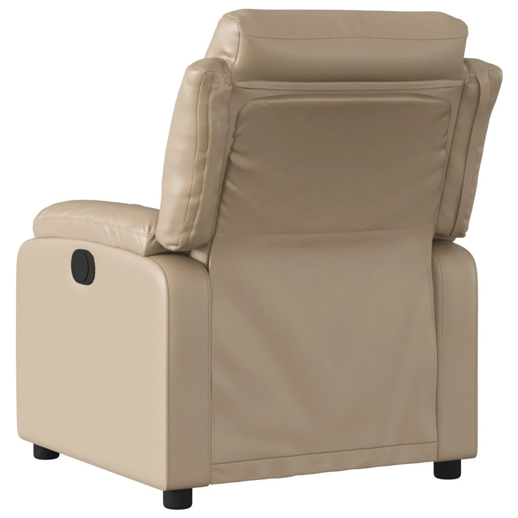 Verstelbare Kunstleren Fauteuil Cappuccino 35% Korting