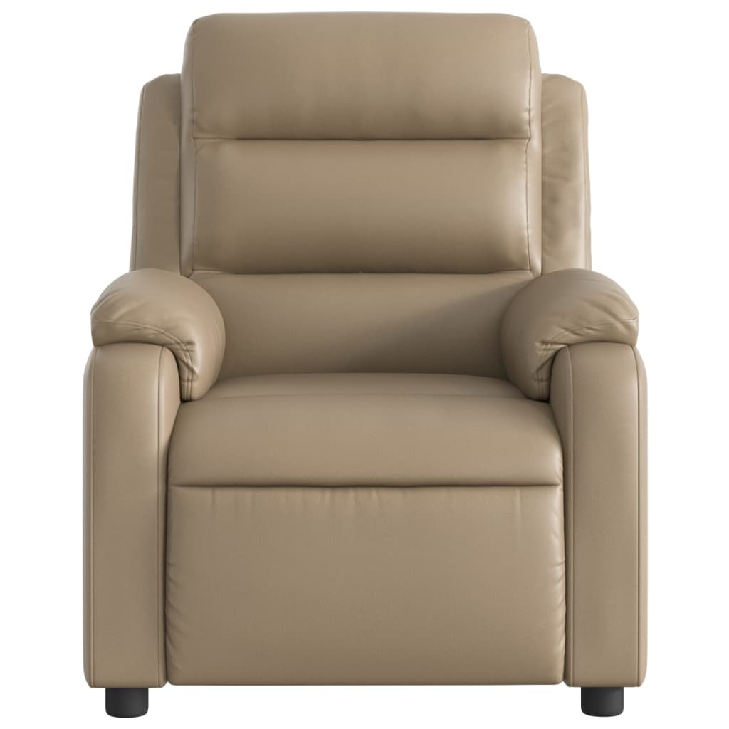Verstelbare Kunstleren Fauteuil Cappuccino 35% Korting