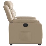 Verstelbare Kunstleren Fauteuil Cappuccino 35% Korting