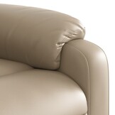 Verstelbare Kunstleren Fauteuil Cappuccino 35% Korting