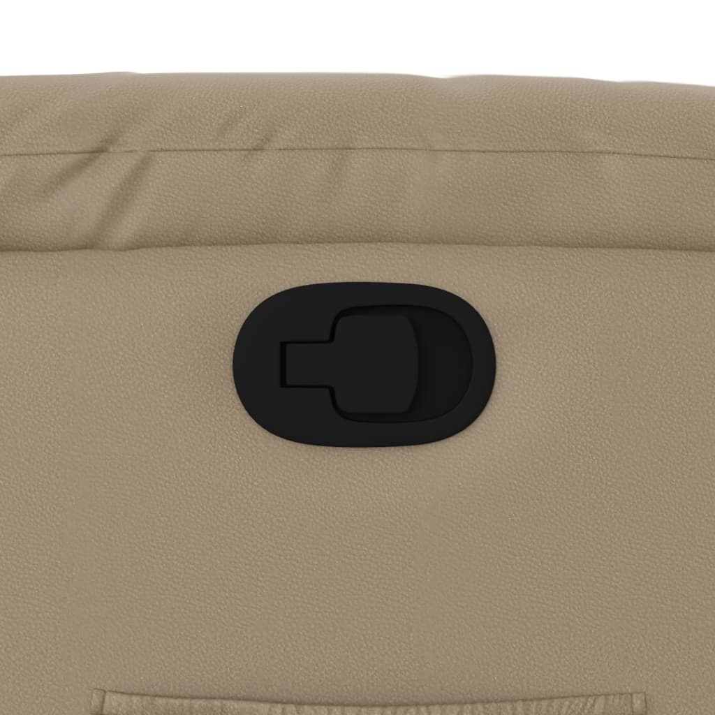 Verstelbare Kunstleren Fauteuil Cappuccino 35% Korting
