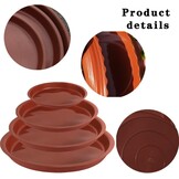 16x Terracotta Plantenonderzetters - 4 Maten - Waterdicht