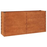 Verhoogde plantenbak cortenstaal 160x40x77 cm - 34% Korting
