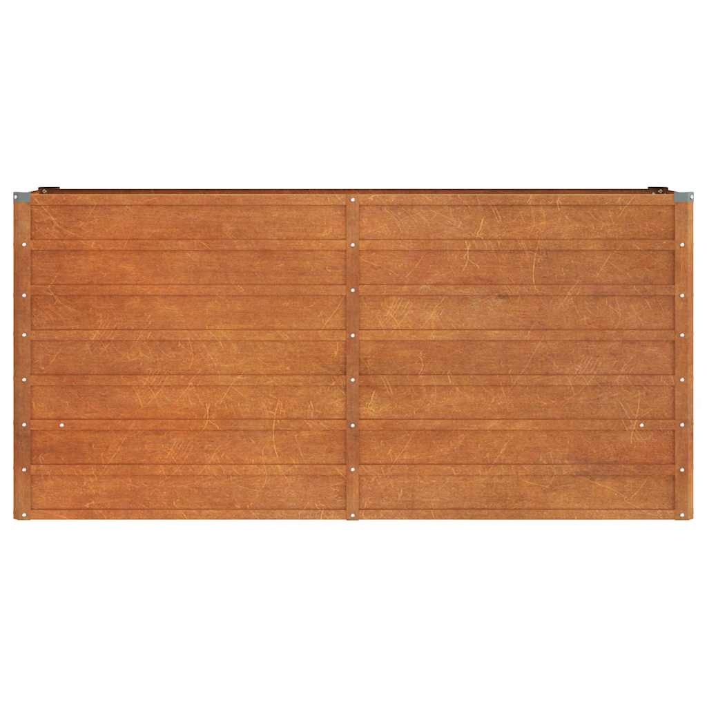 Verhoogde plantenbak cortenstaal 160x40x77 cm - 34% Korting