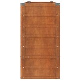 Verhoogde plantenbak cortenstaal 160x40x77 cm - 34% Korting