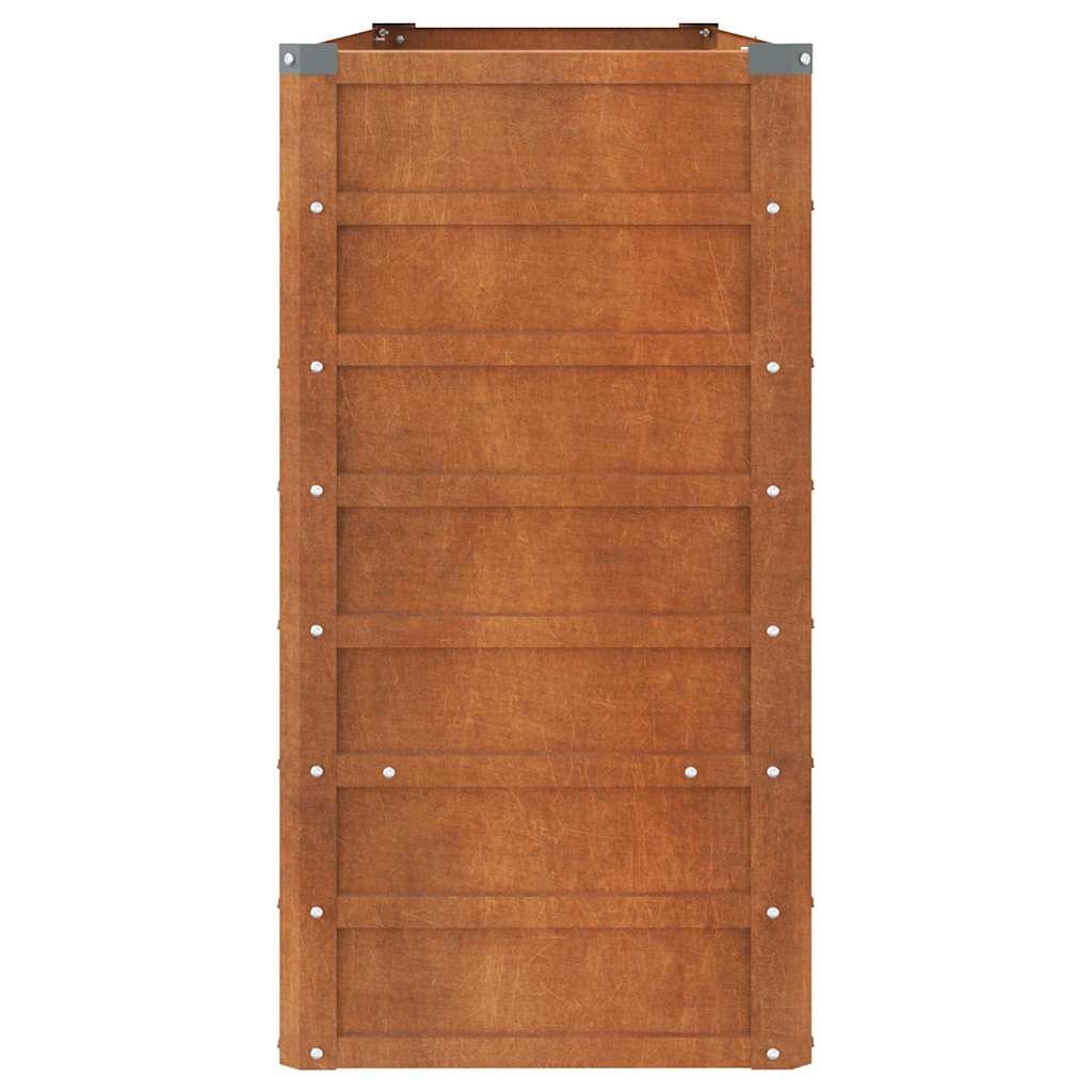 Verhoogde plantenbak cortenstaal 160x40x77 cm - 34% Korting