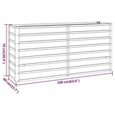 Verhoogde plantenbak cortenstaal 160x40x77 cm - 34% Korting