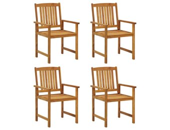 4x VidaXL Tuinstoelen Massief Acaciahout - 60% Korting