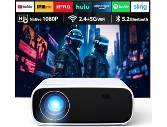 Mini Draagbare Beamer - 1080p Full HD, WiFi/Bluetooth, 29% Korting
